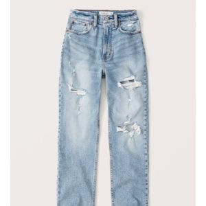 Abercrombie Curve Love High Rise Straight Jeans